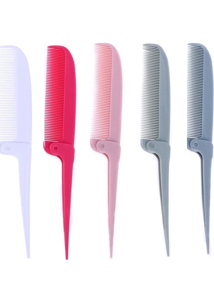 Kadın Katlanabilir Saç Tarak Çift Başlı Diş Tarak Seyahat Taşınabilir Dıy Saç Güzellik Plastik Tarak Masaj Fırçası Kuaförlük Araçları (Yurt Dışından) modelleri