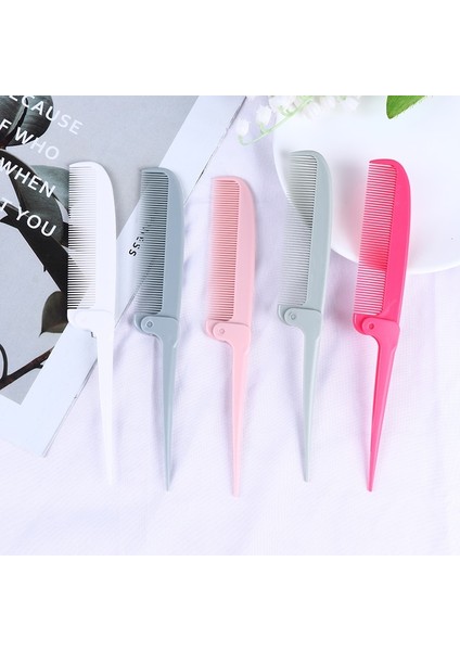 Kadın Katlanabilir Saç Tarak Çift Başlı Diş Tarak Seyahat Taşınabilir Dıy Saç Güzellik Plastik Tarak Masaj Fırçası Kuaförlük Araçları (Yurt Dışından) fırsatları