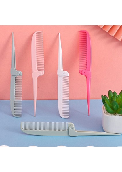 Kadın Katlanabilir Saç Tarak Çift Başlı Diş Tarak Seyahat Taşınabilir Dıy Saç Güzellik Plastik Tarak Masaj Fırçası Kuaförlük Araçları (Yurt Dışından) indirimleri