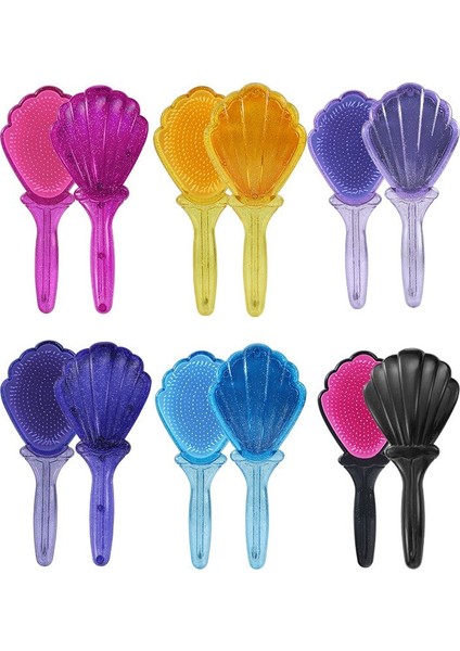 Yeni Glitter Model Kolu Kabuk Tarak Pürüzsüz Saç Anti-Düğüm Plastik Tarak Saç Fırçası Kadın (Yurt Dışından) fırsatları