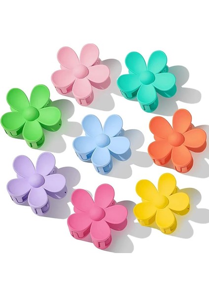 7cm Abs Malzeme Moda Çiçekler Kırılması Kolay Değil Kadın Saç Pençe Firkete Saç Tokası Şapkalar Köpekbalığı Klip Kadın Saç Aksesuarları (Yurt Dışından)