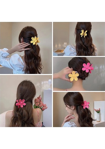 7cm Abs Malzeme Moda Çiçekler Kırılması Kolay Değil Kadın Saç Pençe Firkete Saç Tokası Şapkalar Köpekbalığı Klip Kadın Saç Aksesuarları (Yurt Dışından) indirimleri