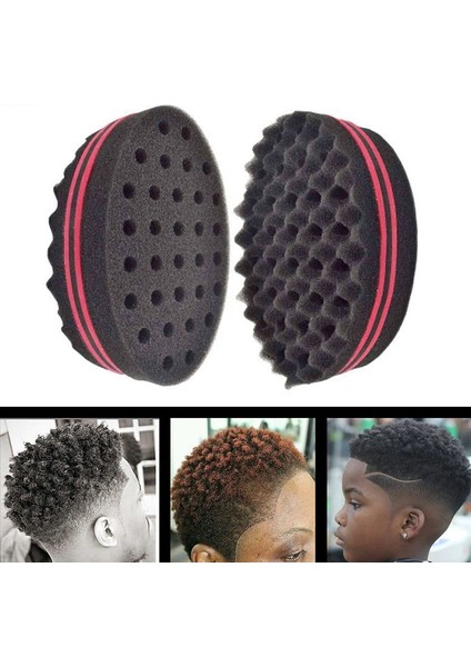 Çift Taraflı Sihirli Saç Fırçası Sünger Dalga Dreads Kilitleme Kıvırma Bobini Afro Berber Ool (Yurt Dışından) indirimleri