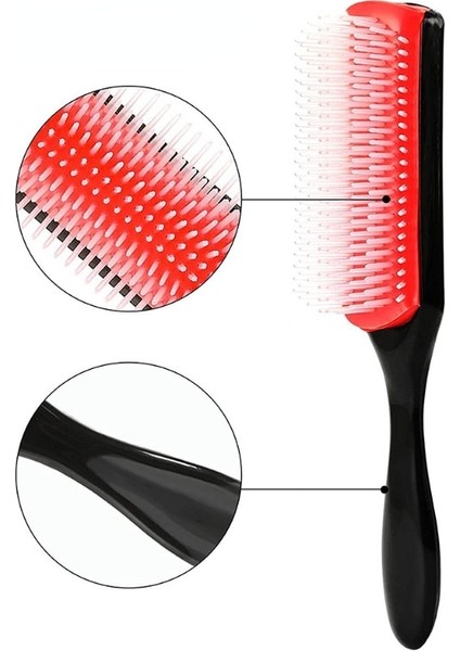 9-Rows Dolaşık Açıcı Saç Fırçası Denman Detangler Saç Fırçası Baş Masaj Aleti Kadınlar Erkekler Için Düz Kıvırcık Islak Saç Tarak Ev Salon (Yurt Dışından) fiyatları