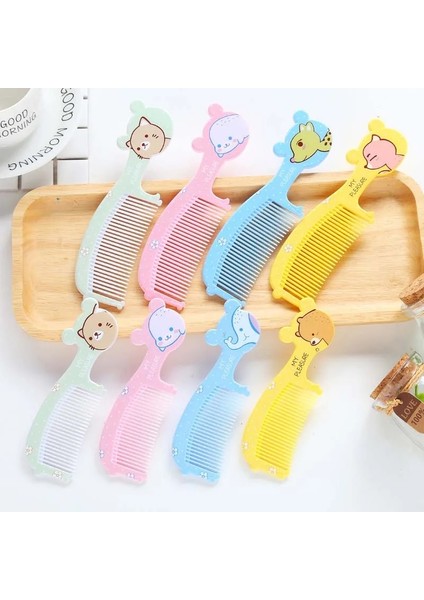 Bebek 6 Adet/takım Fırça Tarak Sevimli Oğlan Kız Çocuklar Nazik Yumuşak Saç Fırçası Tarak Seti Yenidoğan Bebekler Plastik Anti-Statik Karikatür Tarak Setleri (Yurt Dışından)