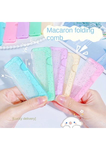 Mini Katlanabilir Tarak Sevimli Abs Şeffaf Küçük Tarak Kuaförlük Tarağı (Yurt Dışından)