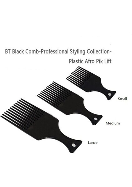 Salon Kullanımı 3 Boyutu Siyah Afro-Amerikan Seçim Tarak Saç Combs Afro Saç Tarak Kuaförlük Şekillendirici Araçları Dıy Saç Aracı LZN0037 (Yurt Dışından)