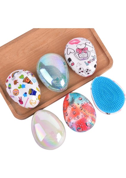 Saç Fırçası Kadın Parlak Yumurta Yuvarlak Şekil Tarak Şekillendirici Araçları Fırça Anti-Statik Saç Dökülmesini Azaltmak Için Salon Saç Bakımı Tarak Seyahat (Yurt Dışından) fiyatları