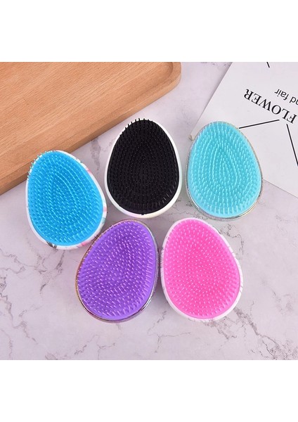 Saç Fırçası Kadın Parlak Yumurta Yuvarlak Şekil Tarak Şekillendirici Araçları Fırça Anti-Statik Saç Dökülmesini Azaltmak Için Salon Saç Bakımı Tarak Seyahat (Yurt Dışından) modelleri