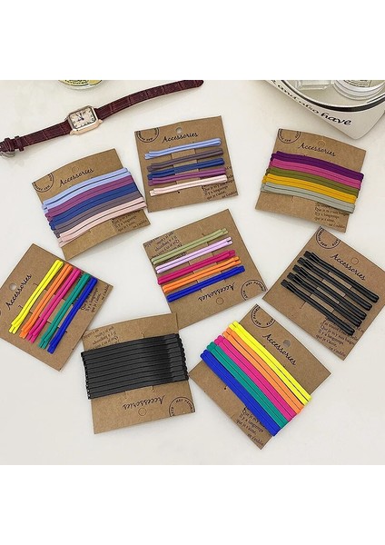 10 Adet Kadın Yüksek Kaliteli Saç Tokası Kızın 7 cm Uzun Şeker Renkli Saç Klipleri Buzlu Klipler Hairgrips Saç Aksesuarları Y2K (Yurt Dışından)