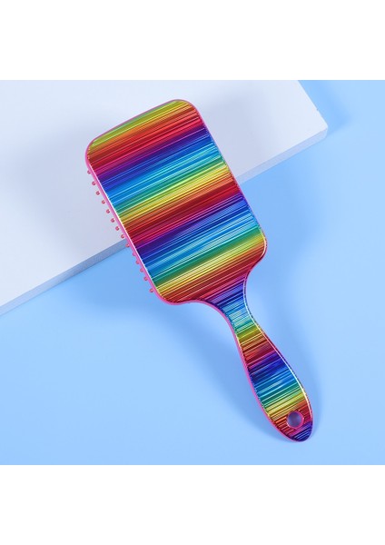 Yeni Stil Bayanlar Gökkuşağı Rengi Saç Derisi Masaj Tarak Kadınlar Islak Kıvırcık Saç Ayırma Fırçası Güzellik Salonu Şekillendirici Aracı (Yurt Dışından) fiyatları