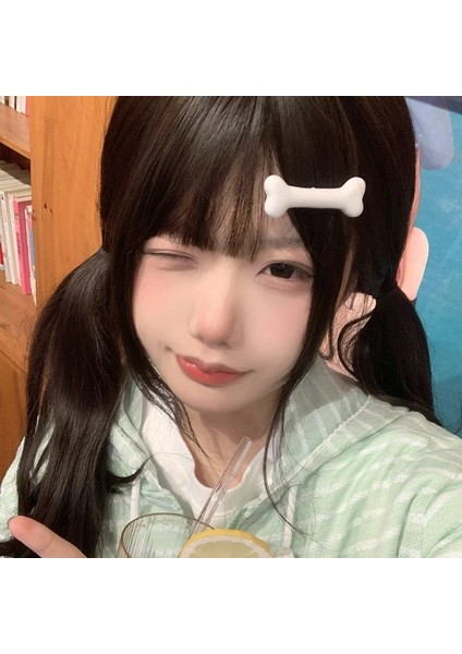 Beyaz Kemik Saç Tokası Sevimli Karikatür Bobby Pin Kız Moda Köpek Kemikleri Dekorasyon Küçük Tokalar Tokalarım Y2K Aksesuarları (Yurt Dışından) fiyatları