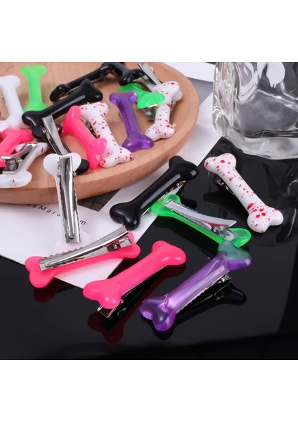 Beyaz Kemik Saç Tokası Sevimli Karikatür Bobby Pin Kız Moda Köpek Kemikleri Dekorasyon Küçük Tokalar Tokalarım Y2K Aksesuarları (Yurt Dışından) indirimleri