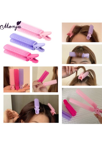 Monja 1/3/6 Adet/takım Rastgele Hava Patlama Curling Tüp Tembel Saç Bigudi Patlama Klip Saç Şekillendirici Aracı Salon Veya Ev Dıy Saç Aksesuarları (Yurt Dışından) fiyatları