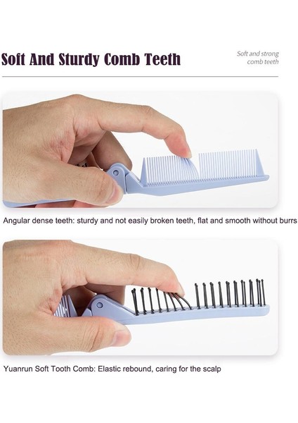 Taşınabilir Katlanır Tarak Yuvarlak Kafa Geniş Diş Kıvırcık Saç Masaj Tarak Kadın Ev Düz Saç Fırçası Saç Şekillendirici Araçları (Yurt Dışından) fırsatları