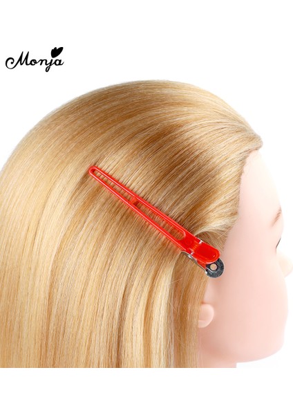 Monja Holding Saç Klipleri Berber Salonu Düz Ördek Ağız Tokalar Tek Uçlu Saç Kesme Aksesuarları Kuaförlük Araçları (Yurt Dışından) modelleri