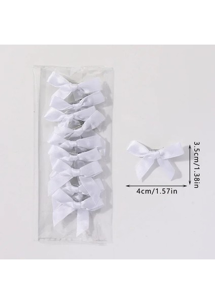 10 Adet/paket Çocuk Beyaz Ilmek Tokalar Öğrenciler Şerit Yay Bbclps Küçük Kızlar Tokalar Renkli Hairgrips Saç Aksesuarları (Yurt Dışından)