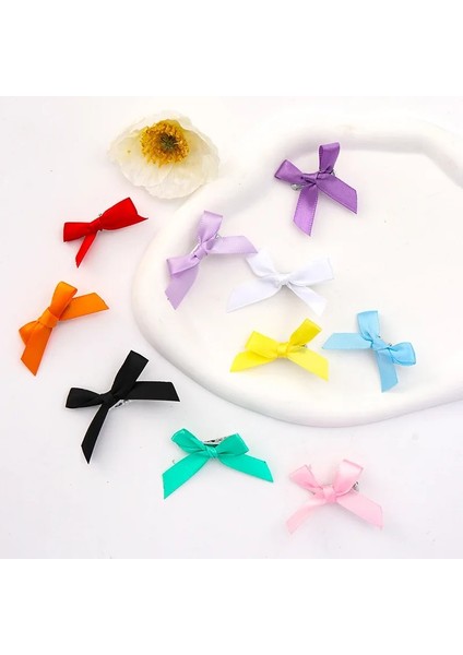10 Adet/paket Çocuk Beyaz Ilmek Tokalar Öğrenciler Şerit Yay Bbclps Küçük Kızlar Tokalar Renkli Hairgrips Saç Aksesuarları (Yurt Dışından) fırsatları