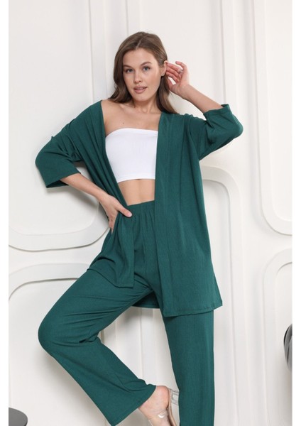 Şık - Kimono Hırkalı Bürümcük Takım Oversize Düşük Kol M - 6xl fiyatları
