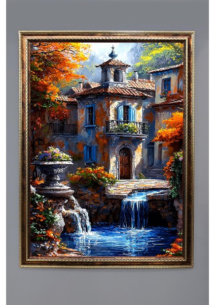 Doğa ve Manzara Desenli Çerçeveli Duvar Tablosu 50X70CM SERENE16