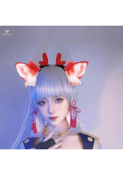Geyik Şekli Kafa Bandı Cosplay Dekor Yumuşak El Sanatları Hafif Kostüm Şapkalar Başlığı Başlık Doğum Günü Partisi Için Sevimli Saç Çember, Kırmızı (Yurt Dışından) modelleri