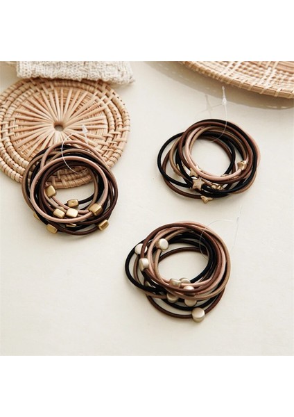 10 Adet Yüksek Elastik Saç Bantları At Kuyruğu Tutucu Lastik Bantlar Kadın Kız Temel Naylon Saç Bağları Halat Scrunchies Saç Aksesuarları Seti (Yurt Dışından) fiyatları