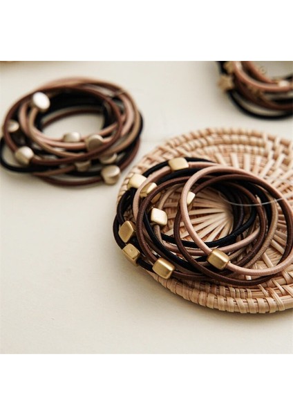 10 Adet Yüksek Elastik Saç Bantları At Kuyruğu Tutucu Lastik Bantlar Kadın Kız Temel Naylon Saç Bağları Halat Scrunchies Saç Aksesuarları Seti (Yurt Dışından) modelleri