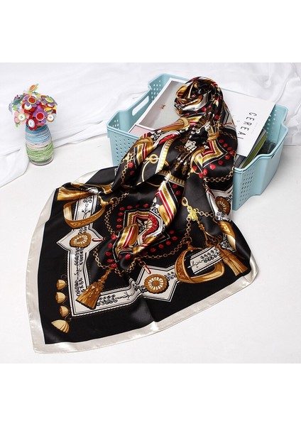 Moda Başörtüsü Eşarp Kadınlar Için Baskı Ipek Saten Saç Atkı Fular 90*90CM Kare Atkısı Kafa Bandı Atkılar Bayanlar Için 2022 (Yurt Dışından) modelleri