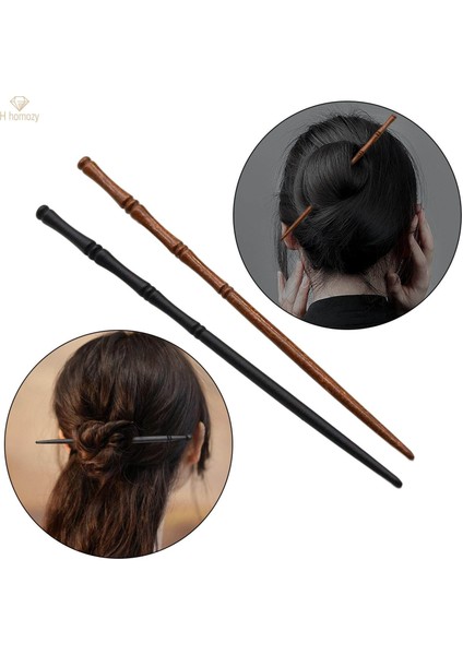 Saç Çubuklarını Retro Asetat Geleneksel Çin Tarzı Süslemeleri El Yapımı Klasik Firkete Kızlar Için Hanfu Parti Saç Şekillendirici, Siyah ve Kahverengi (Yurt Dışından) fırsatları