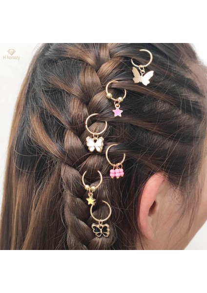 Örgü Klipler, Dıy Headdress Dreadlock Yeniden Kullanılabilir Tokalar Bayanlar Dekorasyon Için Şık Örgü Metal Saç Halkası, Stylec (Yurt Dışından)