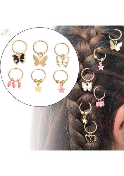 Örgü Klipler, Dıy Headdress Dreadlock Yeniden Kullanılabilir Tokalar Bayanlar Dekorasyon Için Şık Örgü Metal Saç Halkası, Stylec (Yurt Dışından) modelleri