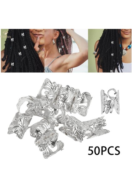 50X Dreadlocks Boncuk Saç Örgü Halkaları Klipler Alaşım Kolye Kadın Erkek (Yurt Dışından) fırsatları