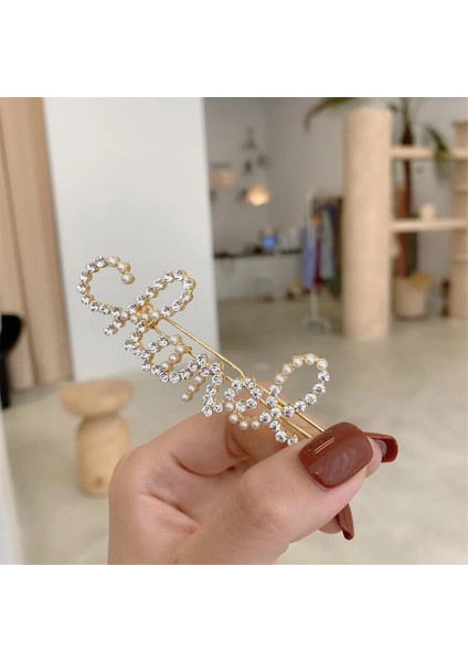 Vahşi Saç Klipleri Harfler Kristal Tokalar Parlak Rhinestones Saç Klipleri Tokalarım Kadın Saç Şekillendirici Aksesuarları (Yurt Dışından) fiyatları