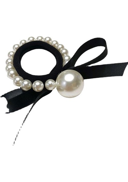 Kadın Büyük Inci Saç Kravatlar Kore Tarzı Saç Bandı Scrunchies Kızlar At Kuyruğu (Yurt Dışından) fırsatları