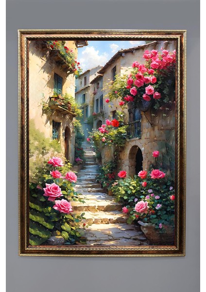 Doğa ve Manzara Desenli Çerçeveli Duvar Tablosu 50X70CM SERENE08