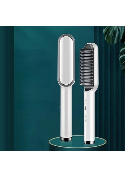 Düzleştirici Çok Fonksiyonlu Saç Düzleştirici Fırça Seramik Saç Bigudi Demir Sıcak Saç Tarak Yumuşatma Saç Fırçası Araçları (Yurt Dışından) fırsatları