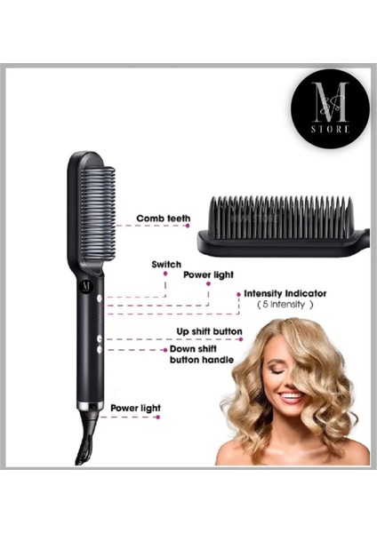 Elektrikli Profesyonel Saç Düzleştirici Saç Fırçası HQT-909 Kızlar Için Orijinal Gümüş Etiket Fırçası (Yurt Dışından) modelleri