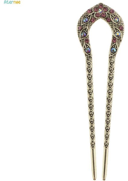 2x U Şekilli Saç Sopası Mor (Yurt Dışından)