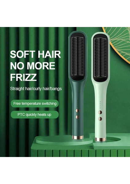 Kızlar Için Saç Düzleştirme Tarağı 2'si 1 Arada_* (Yurt Dışından)