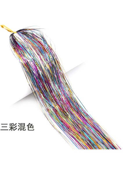 Parlak Sparkle Saç Tinsel Seti Gökkuşağı Kadınlar Renkli Glitter Bling Saç Uzatma Pırıltı Saç Örgü Için Dazzles Aksesuarları (Yurt Dışından) indirimleri
