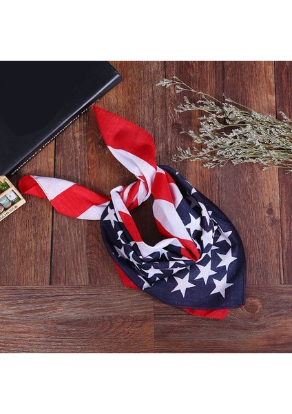 50X50 cm Unisex Pamuk Spor Cep Kare Eşarp Amerikan Bayrağı Çizgili Yıldız Baskı Kafa Bandı Bandana Hip-Hop Bileklik Saç Wrap (Yurt Dışından) indirimleri