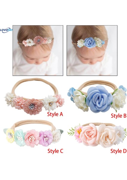 Festival Gösterisi Stil B Için Kız Bebek Kafa Bandı Şapkalar Yumuşak Kafa Bandı (Yurt Dışından) fırsatları