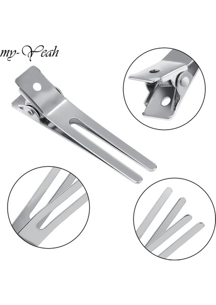 Myyeah 1 Adet Çelik Saç Klipleri Kuaförlük Ayarı Kıvırmak Tokalar Çift Uçlu Tokalarım Salon Veya Ev Saç Aksesuarları (Yurt Dışından) indirimleri