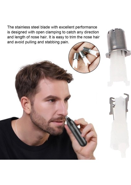 Adet Elektrikli Tıraş Makinesi Tıraş Makinesi Burun Düzeltici Kafaları Burun Saç Kesici Burun Düzeltici Yedek Kafa Paslanmaz Çelik Bıçak (Yurt Dışından)