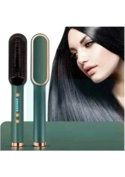 Orijinal) 909 Fırça Saç Düzleştirici Fırçası Kızlar Için Tarak Stili / Saç Şekillendirici Saç Tarak Fırçası Sıcaklık Ayarlı (Yurt Dışından) fiyatları