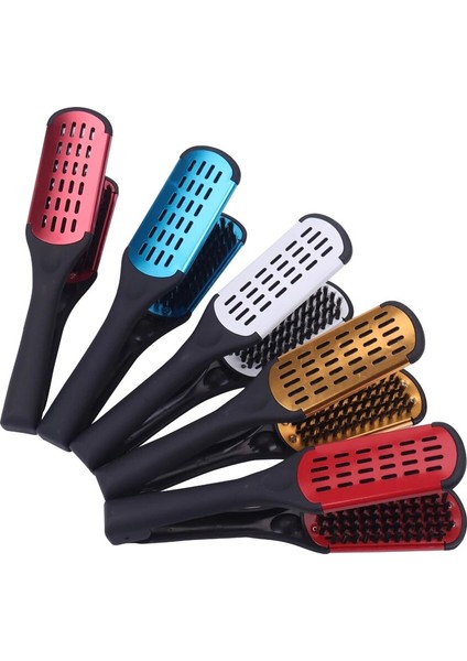 1pc Çift Fırça V Şekli Tarak Kelepçe Zahmetsiz ve Komple Hasarsız Saç Şekillendirici Evde Profesyonel Saç Düzleştirici (Yurt Dışından) fiyatları