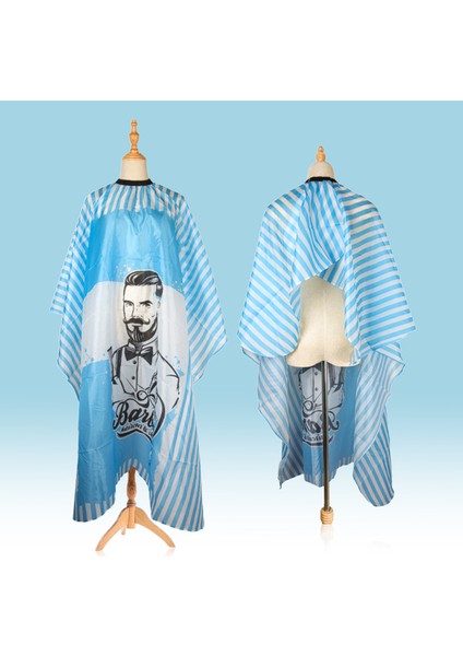 Kuaför Cape Titiz Dikiş Mavi Beyaz Şerit Saç Kesme Güzellik Bezi (Yurt Dışından) fiyatları