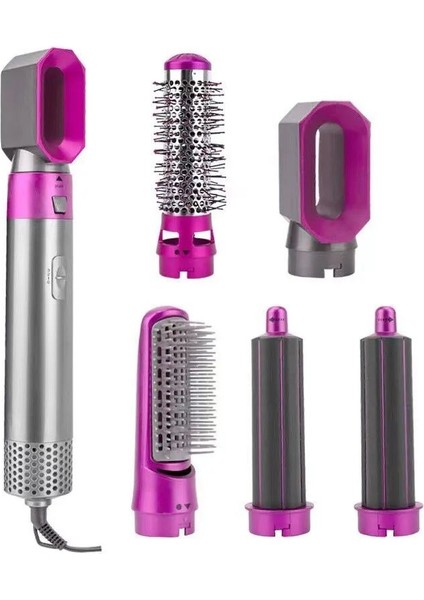 Saç Kurutma Makinesi Tarağı Saç Kıvırmak ve Düzleştirmek Için 5'i 1 Arada Sıcak Hava Tarağı Otomatik Düz Saç Tarağı ve Saç Kurutma Makinesi Sıcak Tarak (Yurt Dışından) fiyatları