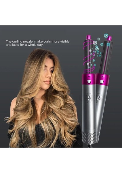 Saç Kurutma Makinesi Tarağı Saç Kıvırmak ve Düzleştirmek Için 5'i 1 Arada Sıcak Hava Tarağı Otomatik Düz Saç Tarağı ve Saç Kurutma Makinesi Sıcak Tarak (Yurt Dışından) fırsatları