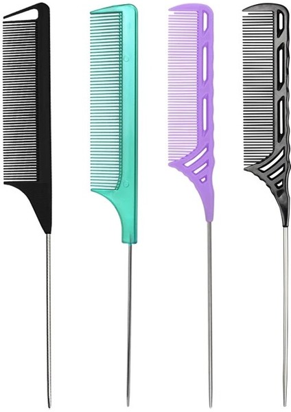 Çeşitli Metal Pin Sıçan Kuyruğu Tarak Kuaför Isıya Dayanıklı ve Anti-Statik Ayrılık Tarak Saç Şekillendirici Güzellik Araçları (Yurt Dışından) fiyatları